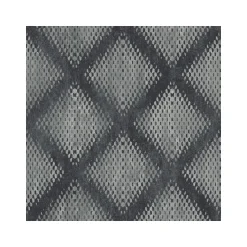 Dutch Wallcoverings - Hexagone ruit zwart/zilver - 0,53x10,05m Discount