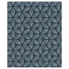 Dutch Wallcoverings - Hexagone dessin zwart/blauwgrijs - 0,53x10,05m