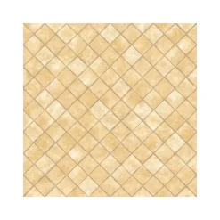 Dutch Wallcoverings - Hexagone ruit beige/glitter - 0,53x10,05m Outlet