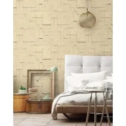Dutch Wallcoverings - Horizons tegels/dessin beige - 0,53x10,05m Best