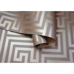 Dutch Wallcoverings - Indulgence Maze grey/rose/gold - 0,53x10,05m Discount