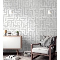 Dutch Wallcoverings - Indulgence Maze grey - 0,53x10,05m Discount