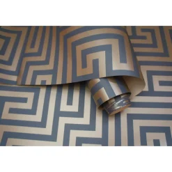 Dutch Wallcoverings - Indulgence Maze navy - 0,53x10,05m Online