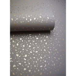 Dutch Wallcoverings - Indulgence Terrazzo grey/rose/gold -0,53x10,05m New
