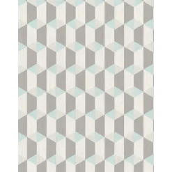 Dutch Wallcoverings - Inspiration Wall kubus blauw - 0,53x10,05m Sale