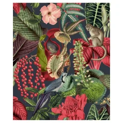 Dutch Wallcoverings - Jungle Fever Amazon roze/groen - 0,53x10,05m Best