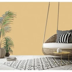 Dutch Wallcoverings - Jungle Fever uni oker - 0,53x10,05m Outlet