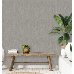 Dutch Wallcoverings - More Textures uni grijs/bruin - 0,53x10,05m Outlet