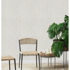 Dutch Wallcoverings - More Textures uni-streepje grijs - 0,53x10,05m Clearance