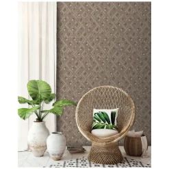 Dutch Wallcoverings - Odyssee dessin bruin - 0,53x10,05m