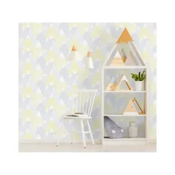 Dutch Wallcoverings - Over The Rainbow- Mountains Yellow - 0,53x10,05m Best