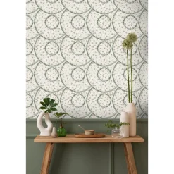 Dutch Wallcoverings Vliesbehang Artifice mozaïc tegel - beige/groen - 10m x 53cm Best