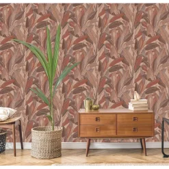 Dutch Wallcoverings Vliesbehang Renaissance leaves - rust - 10,05m x 53cm Best