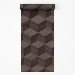 Dutch Wallcoverings Vliesbehang Renaissance natural cube - grijs - 10,05m x 53cm Outlet