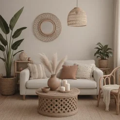 Dutch Wallcoverings Vliesbeh. Renaissance watermarked fabric - taupe - 10mx53cm Outlet