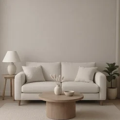 Dutch Wallcoverings Vliesbeh. Renaissance watermarked fabric - taupe - 10mx53cm Outlet