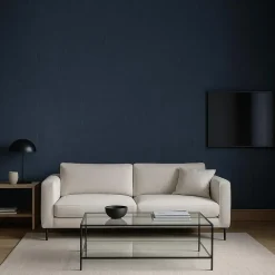 Dutch Wallcoverings Vliesbeh. Renaissance watermarked fabric - blauw - 10mx53cm New