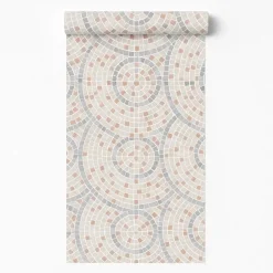 Dutch Wallcoverings Vliesbehang Artifice mozaïc tegel - beige/terra - 10m x 53cm Sale