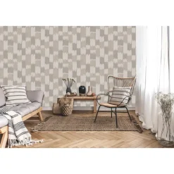 Dutch Wallcoverings Vliesbehang Renaissance textured loom - beige - 10m x 53cm Online