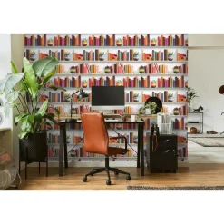 Dutch Wallcoverings Vliesbehang Artifice boeken/planken - grijs - 10,05m x 53cm Discount