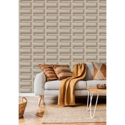 Dutch Wallcoverings Vliesbehang Renaissance Grecian key - taupe - 10,05m x 53cm New