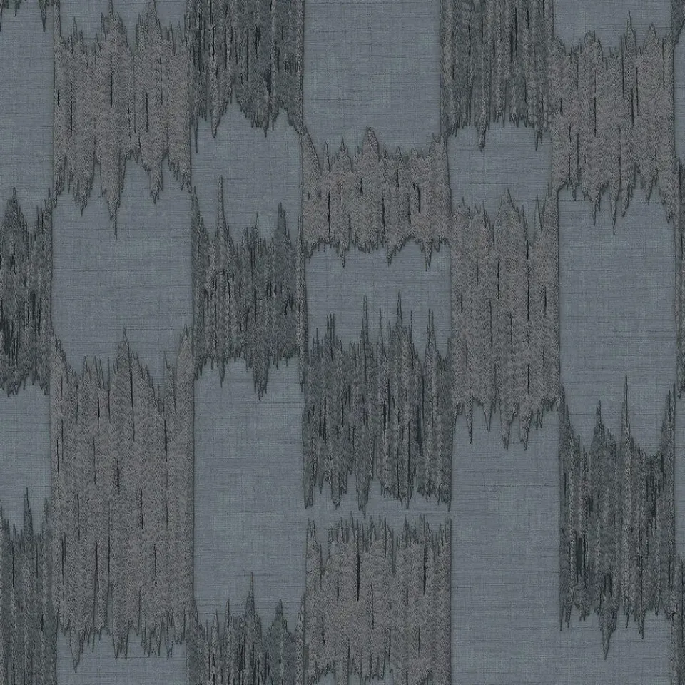 Dutch Wallcoverings Vliesbehang Renaissance textured loom - blauw - 10m x 53cm Sale