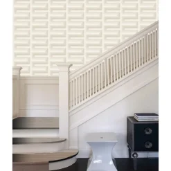 Dutch Wallcoverings Vliesbehang Renaissance Grecian key - crème - 10,05m x 53cm Sale