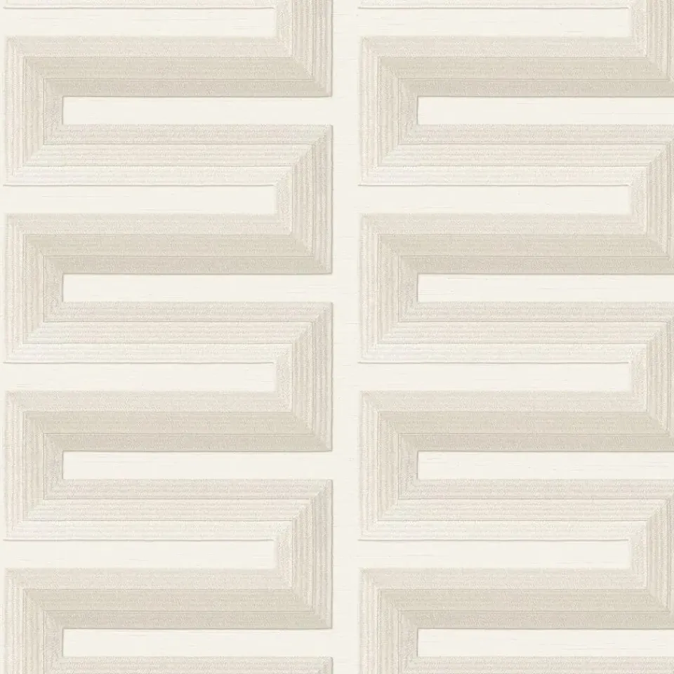 Dutch Wallcoverings Vliesbehang Renaissance Grecian key - crème - 10,05m x 53cm Sale