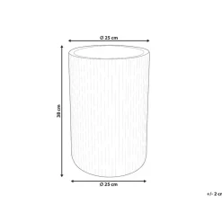 Leen Bakker EANTIO - Bloempot - 25 x 25 x 38 cm - Bruin - Kleivezels Sale