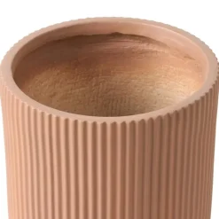 Leen Bakker EANTIO - Bloempot - 25 x 25 x 38 cm - Bruin - Kleivezels Sale