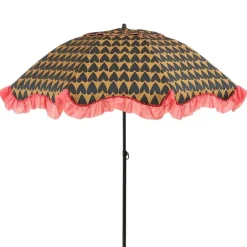 Edelman Mitchell parasol hart zwart - Ø220 x 238 cm Hot