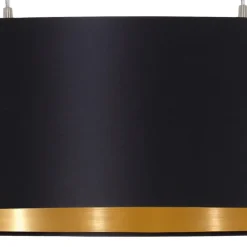 EDI light Maserlo-Hanglamp-2Lichts-78cm- Zwart,Goud Clearance