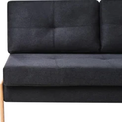 Beliani EDLAND - Slaapbank - Zwart - Polyester Discount