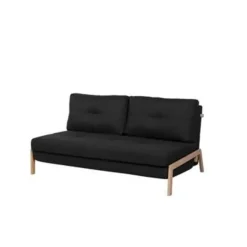 Beliani EDLAND - Slaapbank - Zwart - Polyester Discount