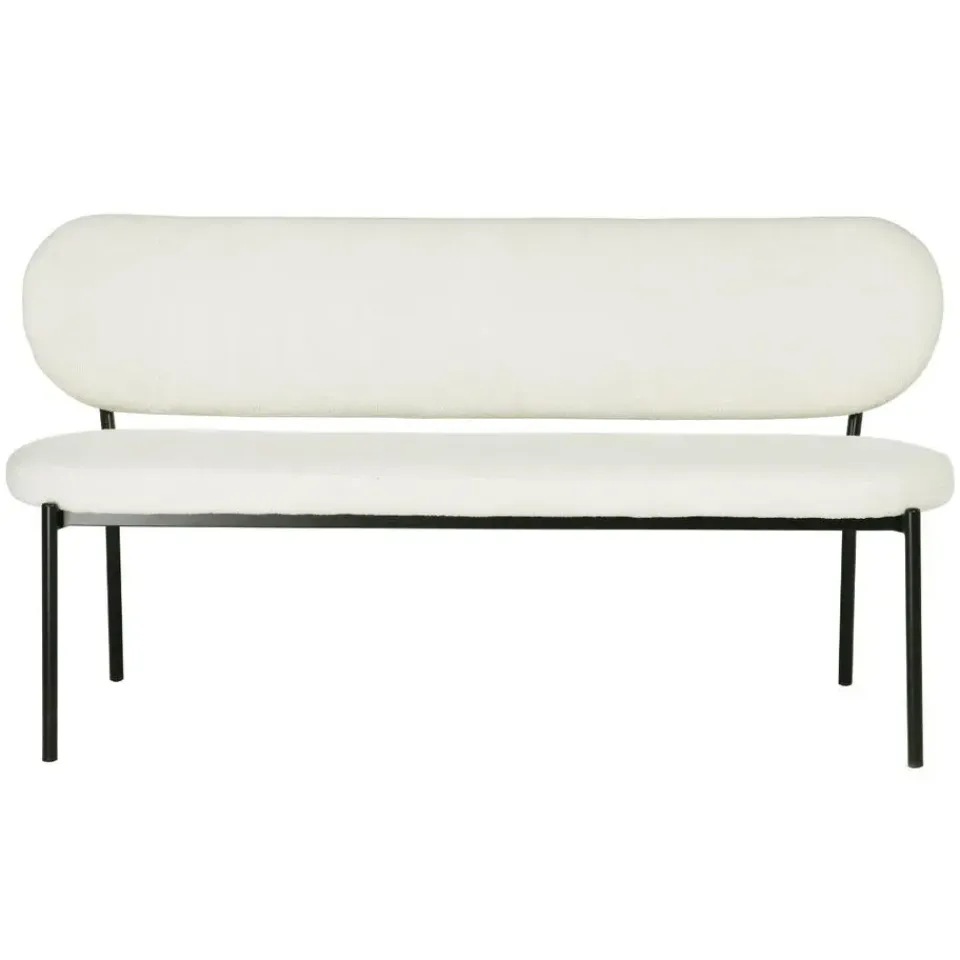 Giga Meubel Eetkamerbank Beige Stof - Diepte 63cm - Zitbreedte 160cm - Maddie Outlet