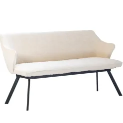 Giga Meubel Eetkamerbank Rechthoek - Beige Stof - 160x60x88cm - Taylor Online