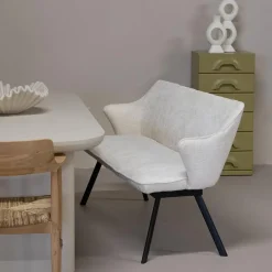 Giga Meubel Eetkamerbank Rechthoek - Beige Stof - 160x60x88cm - Taylor Online