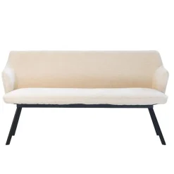 Giga Meubel Eetkamerbank Rechthoek - Beige Stof - 160x60x88cm - Taylor Online