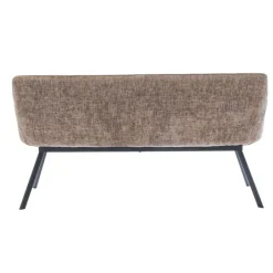 Giga Meubel Eetkamerbank Rechthoek - Taupe Stof - 160x60x88cm - Taylor Best