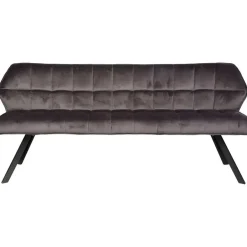 Emob Eetkamerbank Rilla 180cm velours - antraciet New