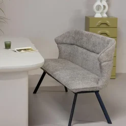 Giga Meubel Eetkamerbank Taupe Stof - 160x60x88cm - Zithoogte 48cm - Avery Sale