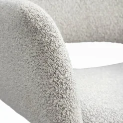 Leen Bakker Eetkamerstoel Belle - stof - crème Outlet