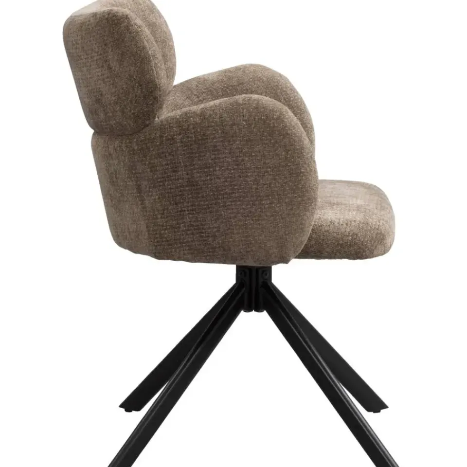 Leen Bakker Eetkamerstoel Coco - taupe Best