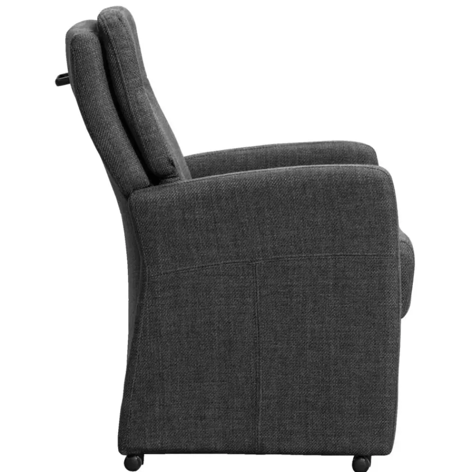 Leen Bakker Eetkamerstoel Daniel - stof - antraciet