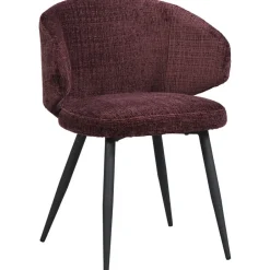 Leen Bakker Eetkamerstoel Demi - wijnrood Online