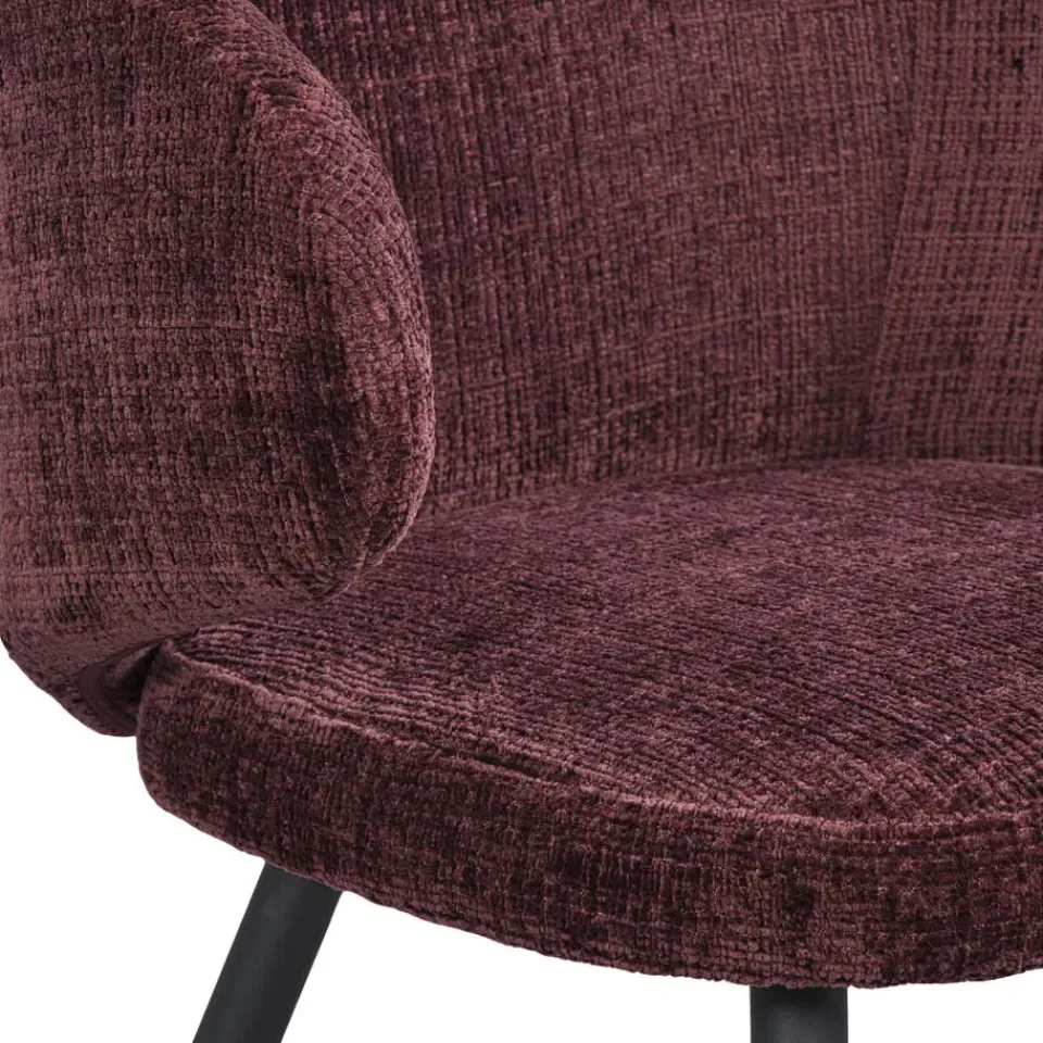 Leen Bakker Eetkamerstoel Demi - wijnrood Online