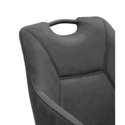 Leen Bakker Eetkamerstoel Jesse met armleuning - antraciet Discount