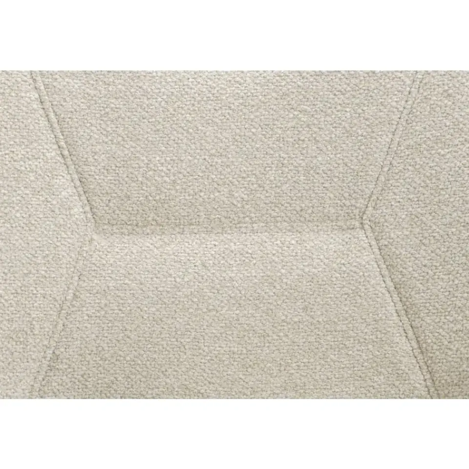 Leen Bakker Eetkamerstoel Jesse met armleuning - bouclé - zand Hot