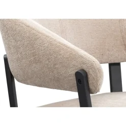 Leen Bakker Eetkamerstoel Liv - stof - caramel