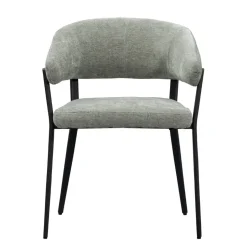 Leen Bakker Eetkamerstoel Liv - stof - groen Discount